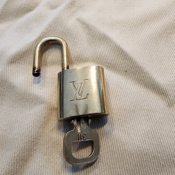 Louis Vuitton LV Gold Padlock Lock & Key #311 - Picture 6 of 8
